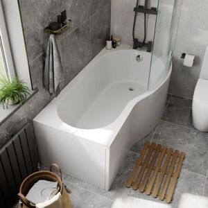 Ceramica - Bathroom Suite p Shaped rh Shower Bath Glass Screen Bath Panel Ceramica - Bathroom Suite p Shaped rh Shower Bath Glass Screen Bath Panel
