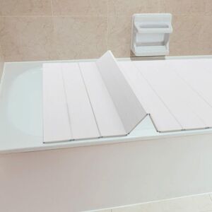 Cncest - Bathtub Cover Folding Bath Tray Bath Cover pvc Bath Caddy Tray White Dust Bath Board Shower Seal Strip Bathtub Insulation Lid for Home Cncest - Bathtub Cover Folding Bath Tray Bath Cover pvc Bath Caddy Tray White Dust Bath Board Shower Seal Strip Bathtub Insulation Lid for Home