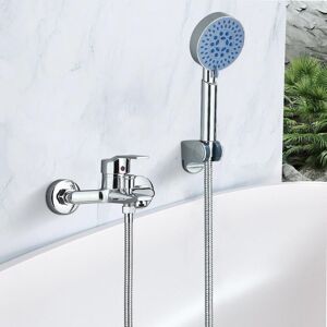 Ikodm - Bathtub faucet with hand shower, 5 functions, bath mixer with hand shower and 1.5 m hose Ikodm - Bathtub faucet with hand shower, 5 functions, bath mixer with hand shower and 1.5 m hose