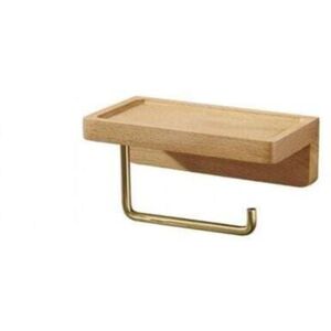 TOOLIVE (Beech) Toilet Paper Holder Double Installation Solid Wood Beech Toilet Paper Holder Wall Mounted Self-Adhesive Rounded Corners Paper Roll Holder TOOLIVE (Beech) Toilet Paper Holder Double Installation Solid Wood Beech Toilet Paper Holder Wall Mounted Self-Adhesive Rounded Corners Paper Roll Holder