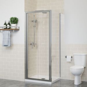 NRG Bi Fold Shower Door Enclosure Bathroom Walk In Cubicle Safety Glass Screen Chrome with Side Panel 700x800mm NRG Bi Fold Shower Door Enclosure Bathroom Walk In Cubicle Safety Glass Screen Chrome with Side Panel 700x800mm