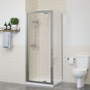 NRG Bi Fold Shower Door Enclosure Bathroom Walk In Cubicle Safety Glass Screen Chrome with Side Panel 800x900mm NRG Bi Fold Shower Door Enclosure Bathroom Walk In Cubicle Safety Glass Screen Chrome with Side Panel 800x900mm