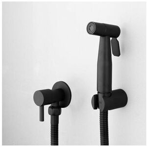 Mumu - Black Portable Bidet Sprayer Toilet Faucet Stainless Steel Cold Bath Shattaf Valve Spray Kit Mumu - Black Portable Bidet Sprayer Toilet Faucet Stainless Steel Cold Bath Shattaf Valve Spray Kit
