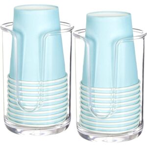 Csparkv - White Set of 2 Paper Cup Dispenser, Plastic Cup Holder Dispenser, Cup Dispenser Csparkv - White Set of 2 Paper Cup Dispenser, Plastic Cup Holder Dispenser, Cup Dispenser