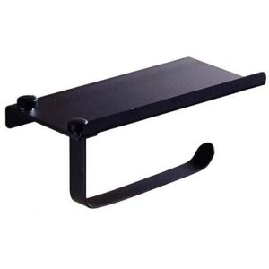 YMYNY Black Stainless Steel Toilet Paper Holder Wall Mounted Telephone Holder for Toilet Bathroom mumu YMYNY Black Stainless Steel Toilet Paper Holder Wall Mounted Telephone Holder for Toilet Bathroom mumu