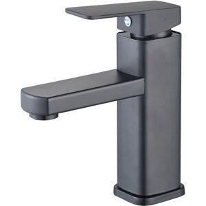 ANPVIZ Black waterfall basin faucet, tall basin mixer taps, large square brass spout taps, hot and cold water available ANPVIZ Black waterfall basin faucet, tall basin mixer taps, large square brass spout taps, hot and cold water available