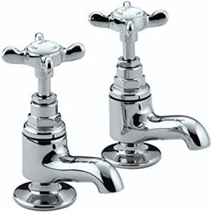 Bristan - n van c cd 1901 Edwardian Chrome Vanity Basin Taps 1 Pair Brass Bristan - n van c cd 1901 Edwardian Chrome Vanity Basin Taps 1 Pair Brass