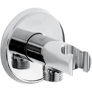 Bristan - c WORD02 c Contemporary Round Wall Outlet with Handset Holder Bracket Chrome Bristan - c WORD02 c Contemporary Round Wall Outlet with Handset Holder Bracket Chrome