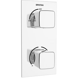 Bristan Cobalt Thermostatic Double Control Shower Valve - Shower Type Bristan Cobalt Thermostatic Double Control Shower Valve - Shower Type