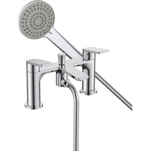 Bristan - Frammento bsm Chrome Deck Mounted Bath Shower Mixer Tap + Hose + Head Bristan - Frammento bsm Chrome Deck Mounted Bath Shower Mixer Tap + Hose + Head