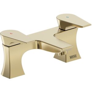 Bristan - Hourglass bf bb Bath Filler Mixer Tap with Ceramic Discs Brushed Brass Bristan - Hourglass bf bb Bath Filler Mixer Tap with Ceramic Discs Brushed Brass