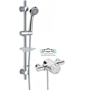 Bristan - Mini opac Exposed Thermostatic Mini Mixer Shower Valve + Kit 110mm 130mm Bristan - Mini opac Exposed Thermostatic Mini Mixer Shower Valve + Kit 110mm 130mm
