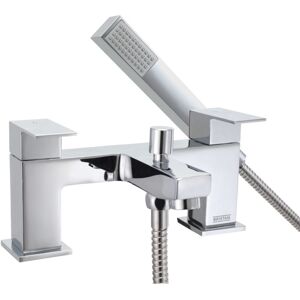 Bristan Qubo Bath Shower Mixer Tap - Chrome Bristan Qubo Bath Shower Mixer Tap - Chrome