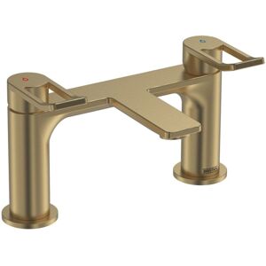 Bristan - Saffron Bath Filler Tap Pillar Mounted - Brushed Brass Bristan - Saffron Bath Filler Tap Pillar Mounted - Brushed Brass