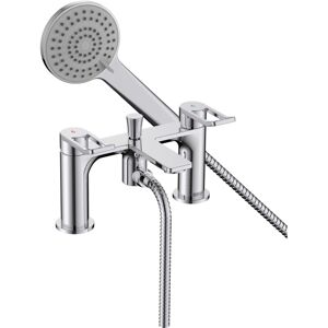 Bristan - Saffron Bath Shower Mixer Tap Pillar Mounted - Chrome Bristan - Saffron Bath Shower Mixer Tap Pillar Mounted - Chrome