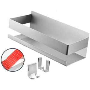 Linghhang - Brushed Aluminum) Shower Shelf Shower Basket Bathroom Shelf No Drilling - Very Strong Fixing Thanks to the Adhesive Mounting Strip Linghhang - Brushed Aluminum) Shower Shelf Shower Basket Bathroom Shelf No Drilling - Very Strong Fixing Thanks to the Adhesive Mounting Strip