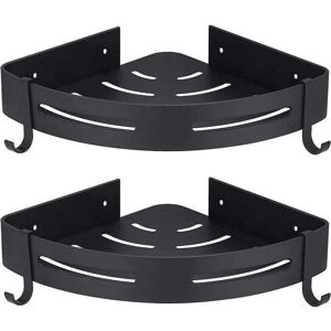 Ccykxa - 2 Pack No Drilling Corner Shower Caddy with Hooks Black Bathroom Storage Bathroom Accessories Soap Dish Shower Holder No Drilling Ccykxa - 2 Pack No Drilling Corner Shower Caddy with Hooks Black Bathroom Storage Bathroom Accessories Soap Dish Shower Holder No Drilling