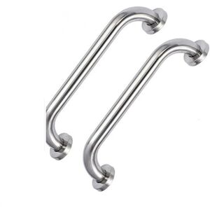 Ccykxa - 2pcs 25cm Shower Grab Bar Stainless Steel Bathtub Handle Towel Rails Shower Handle Wall Mounted Safety Bars for Children Pregnant Disabled Ccykxa - 2pcs 25cm Shower Grab Bar Stainless Steel Bathtub Handle Towel Rails Shower Handle Wall Mounted Safety Bars for Children Pregnant Disabled