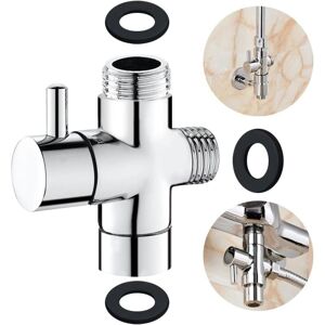 Ccykxa - 3 Way Valve,Solid Brass G1/2 Hand Shower Shower Components Diverter Adapter Shower System Replacement Part,Shower Diverter Valve Universal Ccykxa - 3 Way Valve,Solid Brass G1/2 Hand Shower Shower Components Diverter Adapter Shower System Replacement Part,Shower Diverter Valve Universal