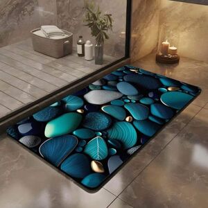 Ccykxa - Diatomite Bath Mat, Non-Slip Bath Mat & Wonderful 3D Stone Pattern, Soft, Absorbent and Quick-Drying Bath Mat 60x40cm, Decorate the Ccykxa - Diatomite Bath Mat, Non-Slip Bath Mat & Wonderful 3D Stone Pattern, Soft, Absorbent and Quick-Drying Bath Mat 60x40cm, Decorate the