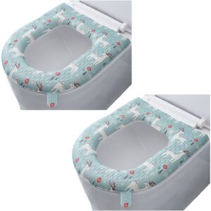 CCYKXA Set of 2 toilet seat covers, toilet seat warmer, elongated toilet seat cover, padded cushion, washable or portable O-shaped toilet tank cover CCYKXA Set of 2 toilet seat covers, toilet seat warmer, elongated toilet seat cover, padded cushion, washable or portable O-shaped toilet tank cover