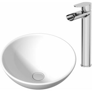 Affine - Ceramic Bathroom Vanity Wash Basin Sink Countertop Single Lever Mixer Tap Bundle Affine - Ceramic Bathroom Vanity Wash Basin Sink Countertop Single Lever Mixer Tap Bundle