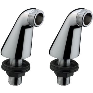 Nes Home - Pair of Chrome Deck Mounted Bath Filler Shower Mixer Tap Legs Adapter Extension Nes Home - Pair of Chrome Deck Mounted Bath Filler Shower Mixer Tap Legs Adapter Extension