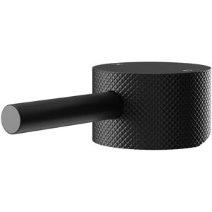 Matt Black Industrial Style High Rise Basin Mixer and Freestanding Mixer Fully Knurled Tap Head - Colore Matt Black Industrial Style High Rise Basin Mixer and Freestanding Mixer Fully Knurled Tap Head - Colore