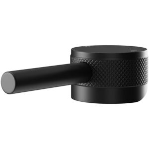 Colore - Matt Black Industrial Style Mini Mono Basin Mixer Half Knurled Tap Head Colore - Matt Black Industrial Style Mini Mono Basin Mixer Half Knurled Tap Head