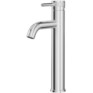 Colore - Round Polished Chrome High Rise Mono Basin Mixer with Half Knurled Tap Head Colore - Round Polished Chrome High Rise Mono Basin Mixer with Half Knurled Tap Head