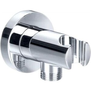 Pepte - Concealed Round Shower Outlet Elbow With Handheld Showerhead Handle Bracket Holder Pepte - Concealed Round Shower Outlet Elbow With Handheld Showerhead Handle Bracket Holder