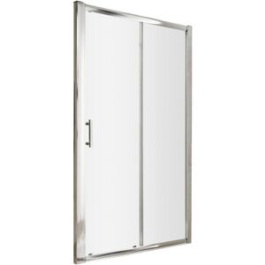 BALTERLEY 6mm Toughened Safety Glass Reversible Sliding Door - 1400mm - Chrome BALTERLEY 6mm Toughened Safety Glass Reversible Sliding Door - 1400mm - Chrome