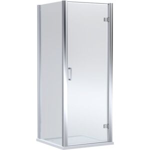 Balterley Hinged Shower Door with 6mm Glass, Side Panel & 900x900mm Chrome Frame with White Slip Resistant Tray Balterley Hinged Shower Door with 6mm Glass, Side Panel & 900x900mm Chrome Frame with White Slip Resistant Tray