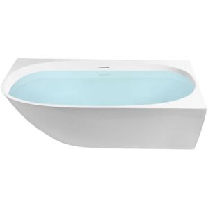 BELIANI Corner Bath PARNAIBA Left Hand 1700 x 800 mm White BELIANI Corner Bath PARNAIBA Left Hand 1700 x 800 mm White