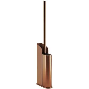 COSMIC Silicone Toilet Brush, Floor or Self-Adhesive Copper PVD, Flat Collection COSMIC Silicone Toilet Brush, Floor or Self-Adhesive Copper PVD, Flat Collection