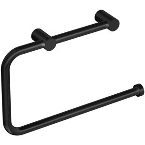 Cosmic - Towel Ring Black Matte Installation with Screws Measures 20.5 x 3 x 13 cm Cosmic - Towel Ring Black Matte Installation with Screws Measures 20.5 x 3 x 13 cm