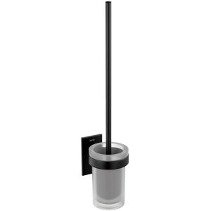 Cosmic - Toilet brush holder Black Matte Adhesive Measures 38.5 x 11 x 8 cm Cosmic - Toilet brush holder Black Matte Adhesive Measures 38.5 x 11 x 8 cm
