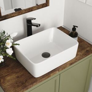 Countertop Vessel Sink, DeerValley Modern Bathroom Sink with Smooth Surface, White Rectangle Wash Basin for Bathroom Cloakroom Toilet - 40.5 x 30.5 x Countertop Vessel Sink, DeerValley Modern Bathroom Sink with Smooth Surface, White Rectangle Wash Basin for Bathroom Cloakroom Toilet - 40.5 x 30.5 x