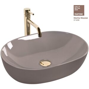 REA - countertop washbasin lisa shiny beige REA - countertop washbasin lisa shiny beige