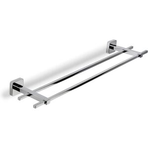 Croydex - Flexi-Fix Double Towel Rail, Chrome Plated, 67cm Length - Camberwell Croydex - Flexi-Fix Double Towel Rail, Chrome Plated, 67cm Length - Camberwell