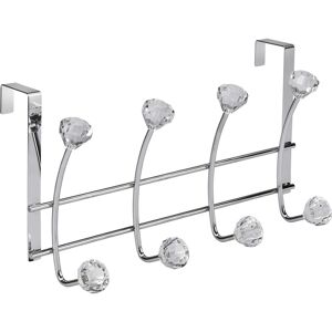 Croydex Chrome Over Door Jewel Multi Towel Robe Hook, 5 Year Rust Free Croydex Chrome Over Door Jewel Multi Towel Robe Hook, 5 Year Rust Free