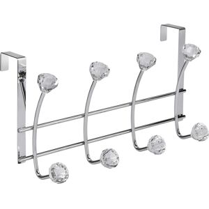 Croydex Chrome Over Door Jewel Multi Towel Robe Hook, 5 Year Rust Free Croydex Chrome Over Door Jewel Multi Towel Robe Hook, 5 Year Rust Free