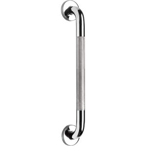Stainless Steel Grab Bar Hand Rail, Anti-Slip Grip Shower Handle, 450mm - Croydex Stainless Steel Grab Bar Hand Rail, Anti-Slip Grip Shower Handle, 450mm - Croydex