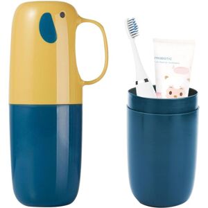 1PCS Kids Travel Toothbrush, Elephant Shape Toothbrush Cup, Antibacterial, Toothbrush Case for Travel, Family, Camping, School (Yellow) - Csparkv 1PCS Kids Travel Toothbrush, Elephant Shape Toothbrush Cup, Antibacterial, Toothbrush Case for Travel, Family, Camping, School (Yellow) - Csparkv