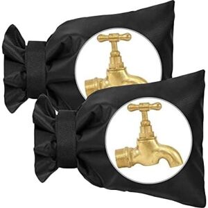 Csparkv - 21x17cm Antifreeze Faucet Cover, 2pcs Outdoor Faucet Cover, Waterproof Garden Faucet Cover, for Winter Frost Protection Csparkv - 21x17cm Antifreeze Faucet Cover, 2pcs Outdoor Faucet Cover, Waterproof Garden Faucet Cover, for Winter Frost Protection