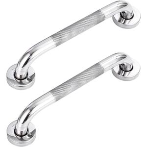 2Pcs 304 Stainless Steel Bathroom Grab Bars with Non-Slip Handle, for Bathtub, Toilet, Bathroom, Stair Railing - Csparkv 2Pcs 304 Stainless Steel Bathroom Grab Bars with Non-Slip Handle, for Bathtub, Toilet, Bathroom, Stair Railing - Csparkv