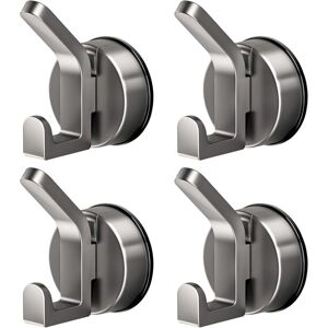 Csparkv - 4 Pieces Suction Cup Hooks, Reusable Suction Cup Bathroom Towel Holder No Drilling, Powerful Suction Cup Hook for Kitchen, Bathroom Csparkv - 4 Pieces Suction Cup Hooks, Reusable Suction Cup Bathroom Towel Holder No Drilling, Powerful Suction Cup Hook for Kitchen, Bathroom