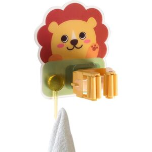 Csparkv - Broom Self-Adhesive Mop Clip with Hook, Cartoon Mop Holder for Home, Kitchen and Garden Csparkv - Broom Self-Adhesive Mop Clip with Hook, Cartoon Mop Holder for Home, Kitchen and Garden