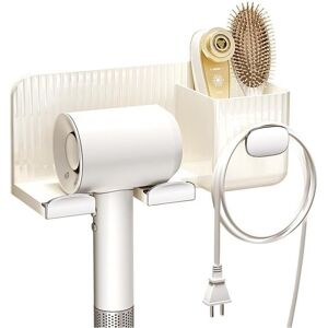 Hair Dryer Holder, Hair Dryer Holder with Cable Management, Wall Mounted Hair Dryer Holder No Drilling, for Bathroom Bedroom Hotel - Csparkv Hair Dryer Holder, Hair Dryer Holder with Cable Management, Wall Mounted Hair Dryer Holder No Drilling, for Bathroom Bedroom Hotel - Csparkv