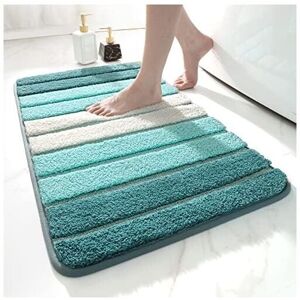 Csparkv - Non-Slip Bath Mat, Extra Soft Bathroom Rug, Machine Washable Water Absorbent, 40 x 60 cm Csparkv - Non-Slip Bath Mat, Extra Soft Bathroom Rug, Machine Washable Water Absorbent, 40 x 60 cm
